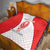Georgia Flag Quilt with Born to Roar with Red Lion and National Symbols - Wonder Print Shop