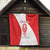 Georgia Flag Quilt with Born to Roar with Red Lion and National Symbols - Wonder Print Shop