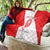 Georgia Flag Quilt with Born to Roar with Red Lion and National Symbols - Wonder Print Shop