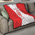 Georgia Flag Quilt with Born to Roar with Red Lion and National Symbols - Wonder Print Shop