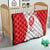 Georgia Flag Quilt with Born to Roar with Red Lion and National Symbols - Wonder Print Shop
