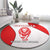 Georgia Flag Round Carpet with Born to Roar with Red Lion and National Symbols - Wonder Print Shop