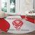 Georgia Flag Round Carpet with Born to Roar with Red Lion and National Symbols - Wonder Print Shop