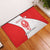 Georgia Flag Rubber Doormat with Born to Roar with Red Lion and National Symbols - Wonder Print Shop