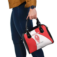 Georgia Flag Shoulder Handbag with Born to Roar with Red Lion and National Symbols - Wonder Print Shop
