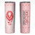 Georgia Flag Skinny Tumbler with Born to Roar with Red Lion and National Symbols - Wonder Print Shop