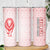 Georgia Flag Skinny Tumbler with Born to Roar with Red Lion and National Symbols - Wonder Print Shop