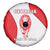 Georgia Flag Spare Tire Cover with Born to Roar with Red Lion and National Symbols - Wonder Print Shop