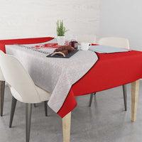 Georgia Flag Tablecloth with Born to Roar with Red Lion and National Symbols - Wonder Print Shop