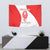 Georgia Flag Tapestry with Born to Roar with Red Lion and National Symbols - Wonder Print Shop
