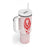 Georgia Flag Tumbler With Handle with Born to Roar with Red Lion and National Symbols - Wonder Print Shop