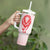 Georgia Flag Tumbler With Handle with Born to Roar with Red Lion and National Symbols - Wonder Print Shop