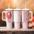 Georgia Flag Tumbler With Handle with Born to Roar with Red Lion and National Symbols - Wonder Print Shop