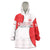 Georgia Flag Wearable Blanket Hoodie with Born to Roar with Red Lion and National Symbols - Wonder Print Shop