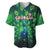 Georgia Peacock Baseball Jersey with Slay in Silence Shine Like a Peacock Design - Wonder Print Shop