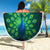 Georgia Peacock Beach Blanket with Slay in Silence Shine Like a Peacock Design - Wonder Print Shop