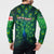 Georgia Peacock Button Sweatshirt with Slay in Silence Shine Like a Peacock Design - Wonder Print Shop
