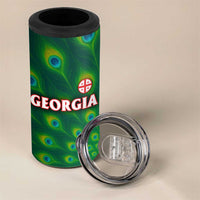 Georgia Peacock 4 in 1 Can Cooler Tumbler with Slay in Silence Shine Like a Peacock Design - Wonder Print Shop