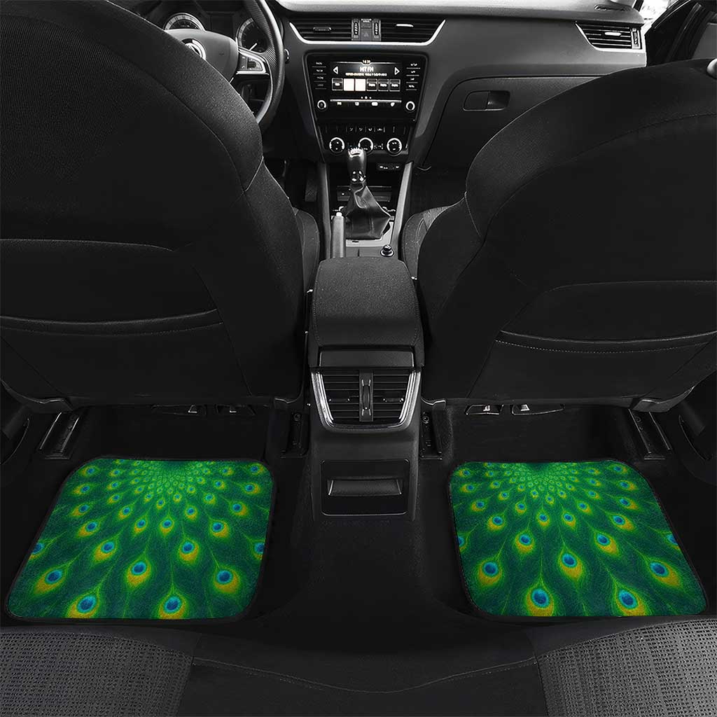 Georgia Peacock Car Mats with Slay in Silence Shine Like a Peacock Design - Wonder Print Shop