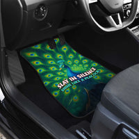 Georgia Peacock Car Mats with Slay in Silence Shine Like a Peacock Design - Wonder Print Shop