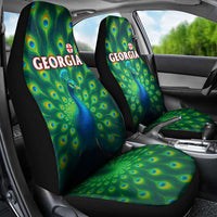 Georgia Peacock Car Seat Cover with Slay in Silence Shine Like a Peacock Design - Wonder Print Shop