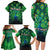 Georgia Peacock Family Matching Long Sleeve Bodycon Dress and Hawaiian Shirt with Slay in Silence Shine Like a Peacock Design - Wonder Print Shop