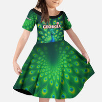 Georgia Peacock Family Matching Mermaid Dress and Hawaiian Shirt with Slay in Silence Shine Like a Peacock Design - Wonder Print Shop