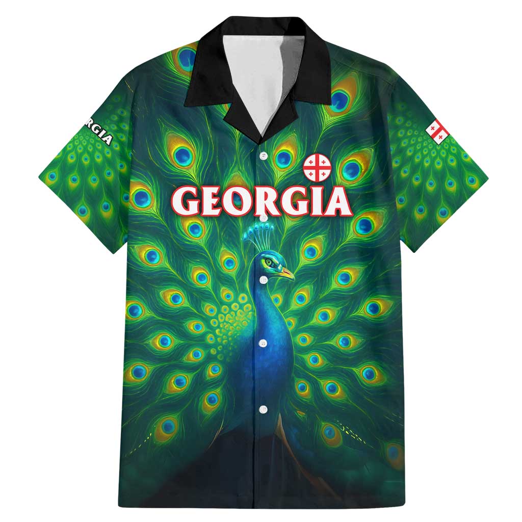 Georgia Peacock Family Matching Mermaid Dress and Hawaiian Shirt with Slay in Silence Shine Like a Peacock Design - Wonder Print Shop