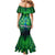 Georgia Peacock Family Matching Mermaid Dress and Hawaiian Shirt with Slay in Silence Shine Like a Peacock Design - Wonder Print Shop