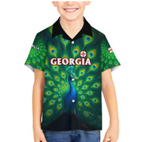 Georgia Peacock Family Matching Mermaid Dress and Hawaiian Shirt with Slay in Silence Shine Like a Peacock Design - Wonder Print Shop