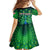 Georgia Peacock Family Matching Off The Shoulder Long Sleeve Dress and Hawaiian Shirt with Slay in Silence Shine Like a Peacock Design - Wonder Print Shop