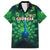 Georgia Peacock Family Matching Off The Shoulder Long Sleeve Dress and Hawaiian Shirt with Slay in Silence Shine Like a Peacock Design - Wonder Print Shop