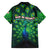 Georgia Peacock Family Matching Off The Shoulder Long Sleeve Dress and Hawaiian Shirt with Slay in Silence Shine Like a Peacock Design - Wonder Print Shop