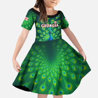 Georgia Peacock Family Matching Off Shoulder Maxi Dress and Hawaiian Shirt with Slay in Silence Shine Like a Peacock Design - Wonder Print Shop