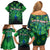 Georgia Peacock Family Matching Off Shoulder Short Dress and Hawaiian Shirt with Slay in Silence Shine Like a Peacock Design - Wonder Print Shop