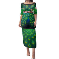 Georgia Peacock Family Matching Puletasi and Hawaiian Shirt with Slay in Silence Shine Like a Peacock Design - Wonder Print Shop