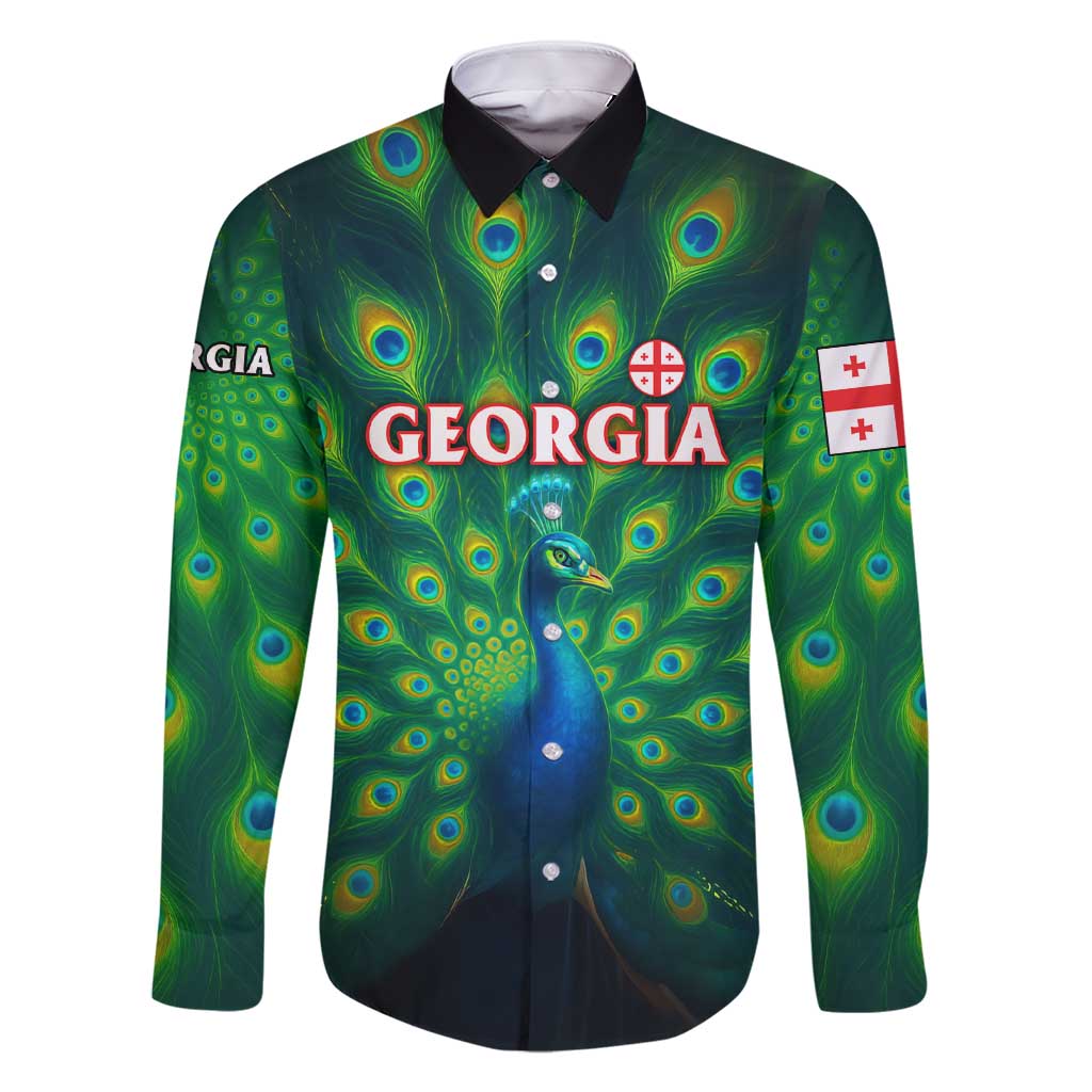 Georgia Peacock Family Matching Short Sleeve Bodycon Dress and Hawaiian Shirt with Slay in Silence Shine Like a Peacock Design - Wonder Print Shop