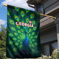 Georgia Peacock Garden Flag with Slay in Silence Shine Like a Peacock Design - Wonder Print Shop