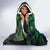 Georgia Peacock Hooded Blanket with Slay in Silence Shine Like a Peacock Design - Wonder Print Shop