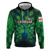 Georgia Peacock Hoodie with Slay in Silence Shine Like a Peacock Design - Wonder Print Shop