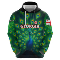 Georgia Peacock Hoodie with Slay in Silence Shine Like a Peacock Design - Wonder Print Shop