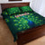 Georgia Peacock Quilt Bed Set with Slay in Silence Shine Like a Peacock Design - Wonder Print Shop
