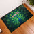 Georgia Peacock Rubber Doormat with Slay in Silence Shine Like a Peacock Design - Wonder Print Shop