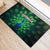 Georgia Peacock Rubber Doormat with Slay in Silence Shine Like a Peacock Design - Wonder Print Shop