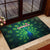 Georgia Peacock Rubber Doormat with Slay in Silence Shine Like a Peacock Design - Wonder Print Shop