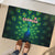 Georgia Peacock Rubber Doormat with Slay in Silence Shine Like a Peacock Design - Wonder Print Shop