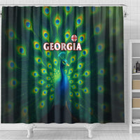 Georgia Peacock Shower Curtain with Slay in Silence Shine Like a Peacock Design - Wonder Print Shop