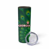 Georgia Peacock Skinny Tumbler with Slay in Silence Shine Like a Peacock Design - Wonder Print Shop