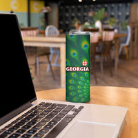 Georgia Peacock Skinny Tumbler with Slay in Silence Shine Like a Peacock Design - Wonder Print Shop