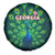 Georgia Peacock Spare Tire Cover with Slay in Silence Shine Like a Peacock Design - Wonder Print Shop